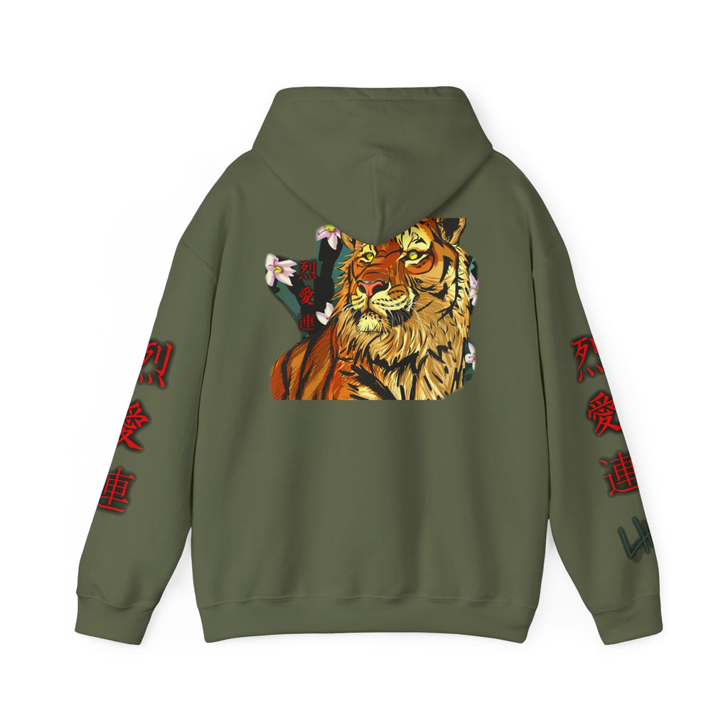 Tiger Kanji Hoodie | Japanese Art Graphic Sweatshirt