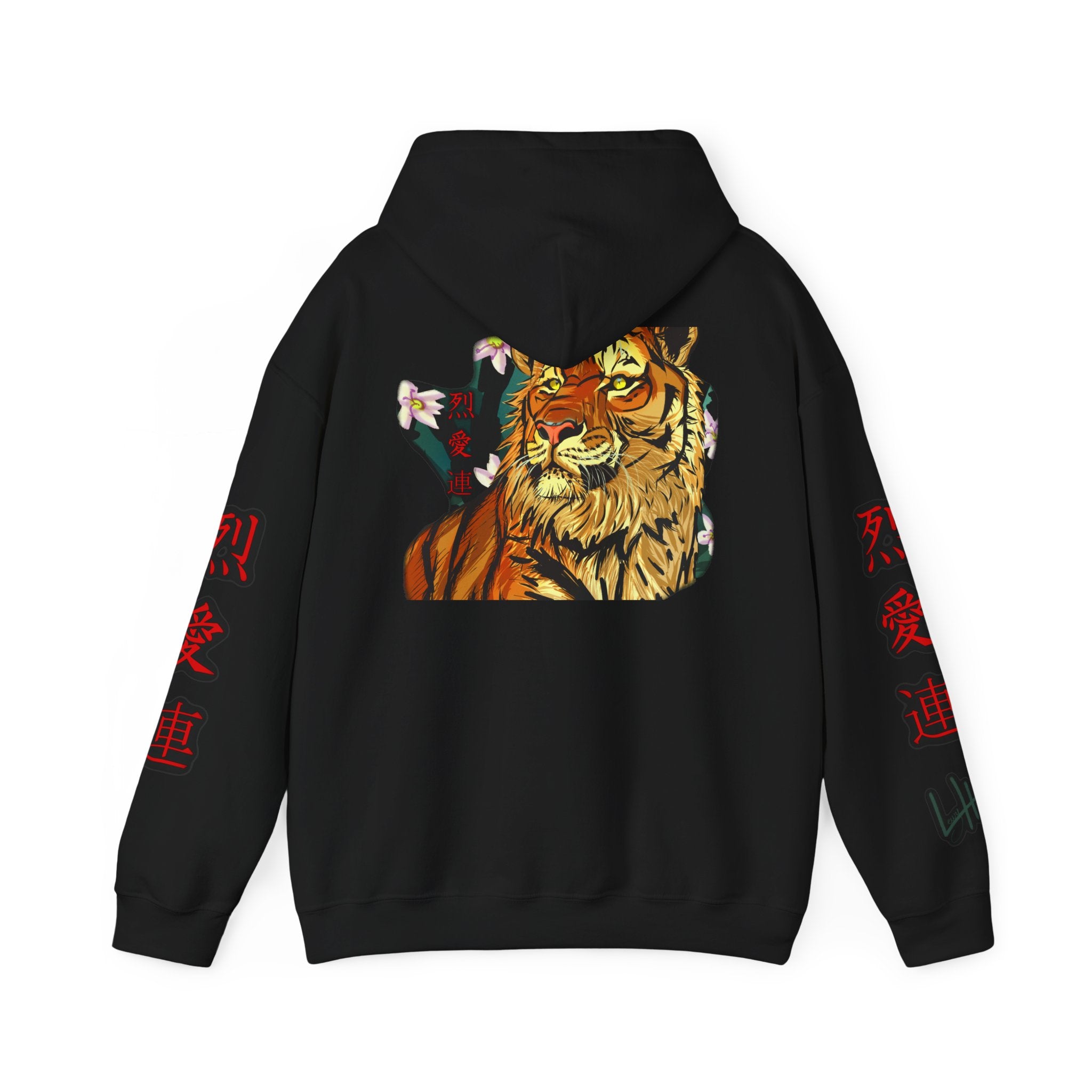 Tiger Kanji Hoodie | Japanese Art Graphic Sweatshirt