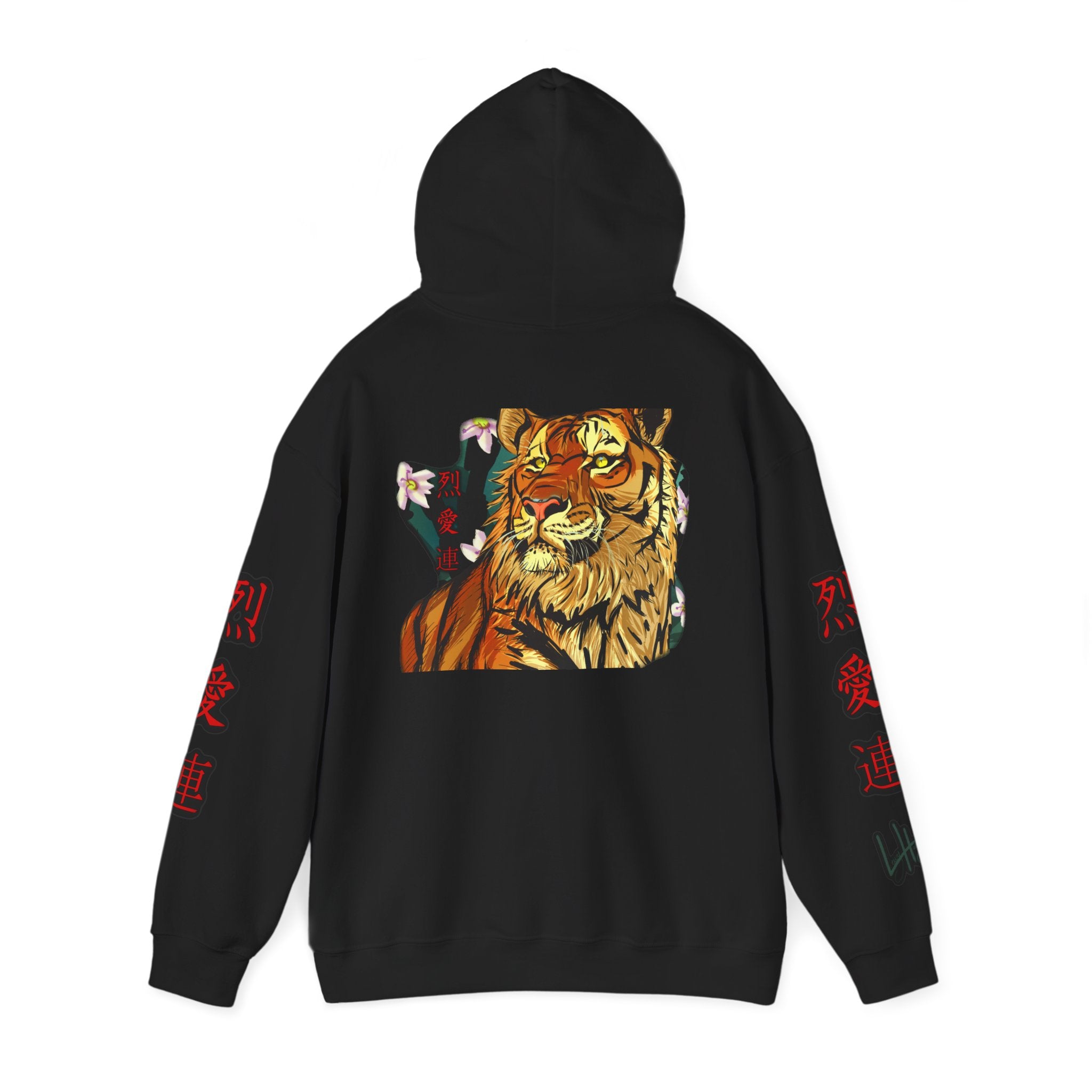 Tiger Kanji Hoodie | Japanese Art Graphic Sweatshirt