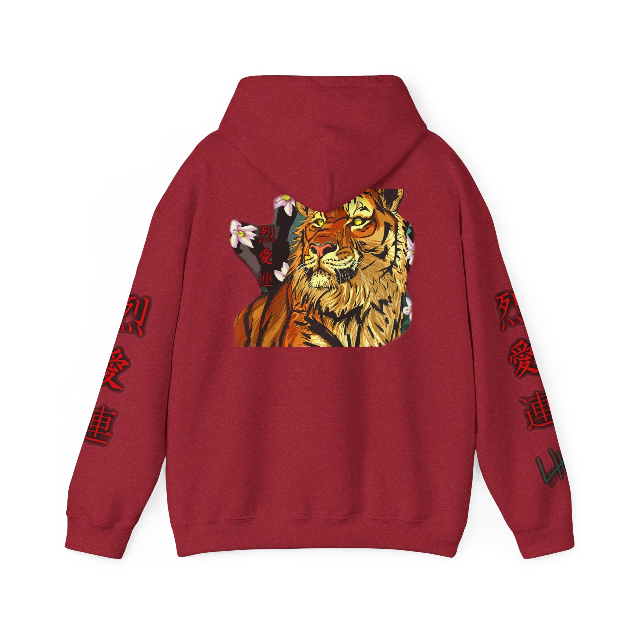 Tiger Kanji Hoodie | Japanese Art Graphic Sweatshirt