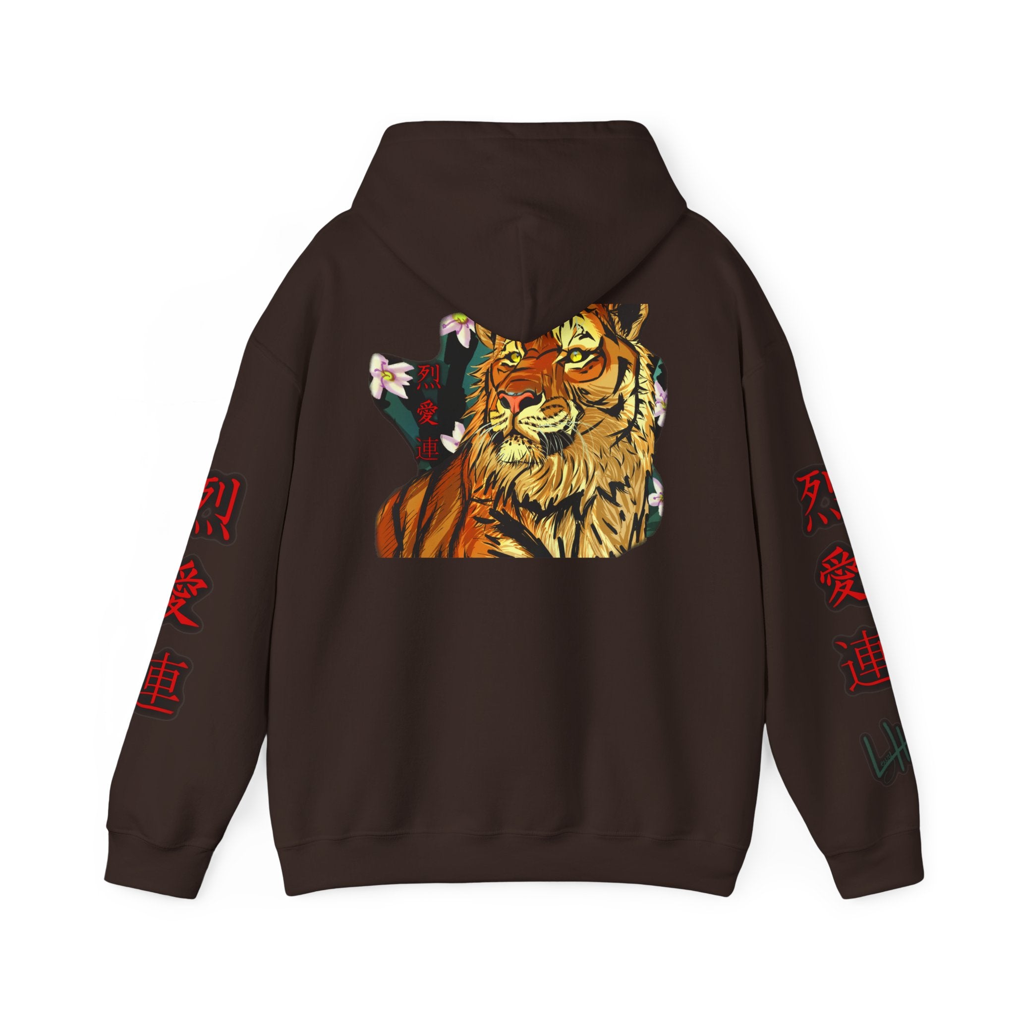 Tiger Kanji Hoodie | Japanese Art Graphic Sweatshirt