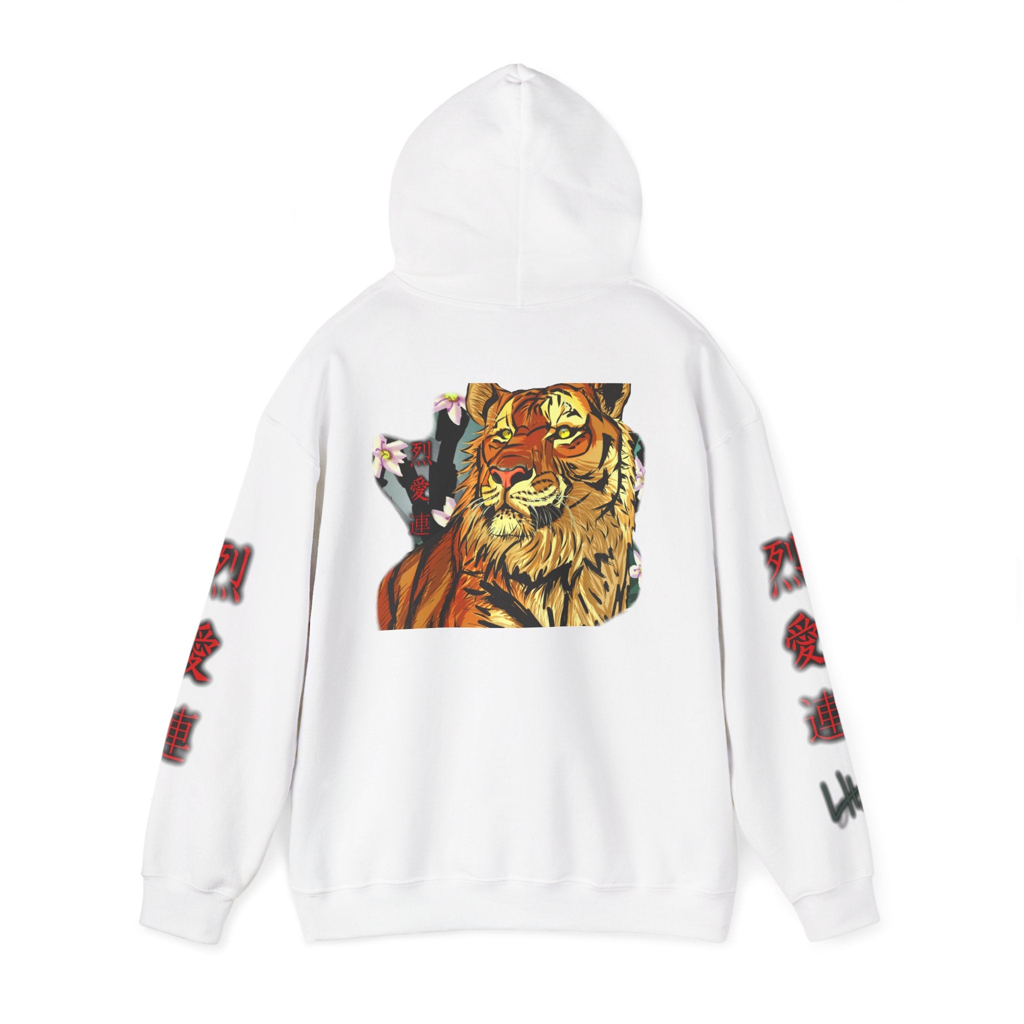 Tiger Kanji Hoodie | Japanese Art Graphic Sweatshirt
