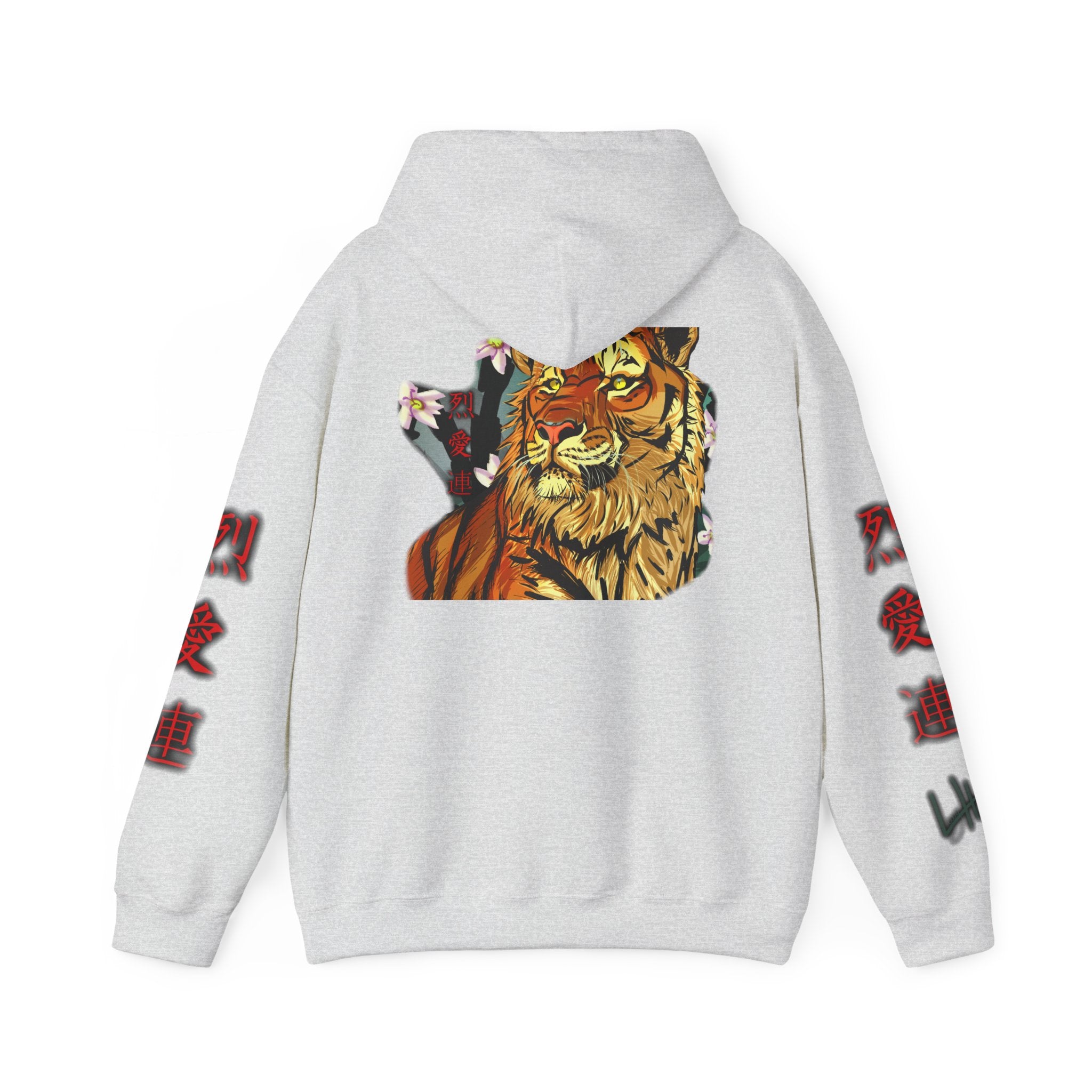 Tiger Kanji Hoodie | Japanese Art Graphic Sweatshirt